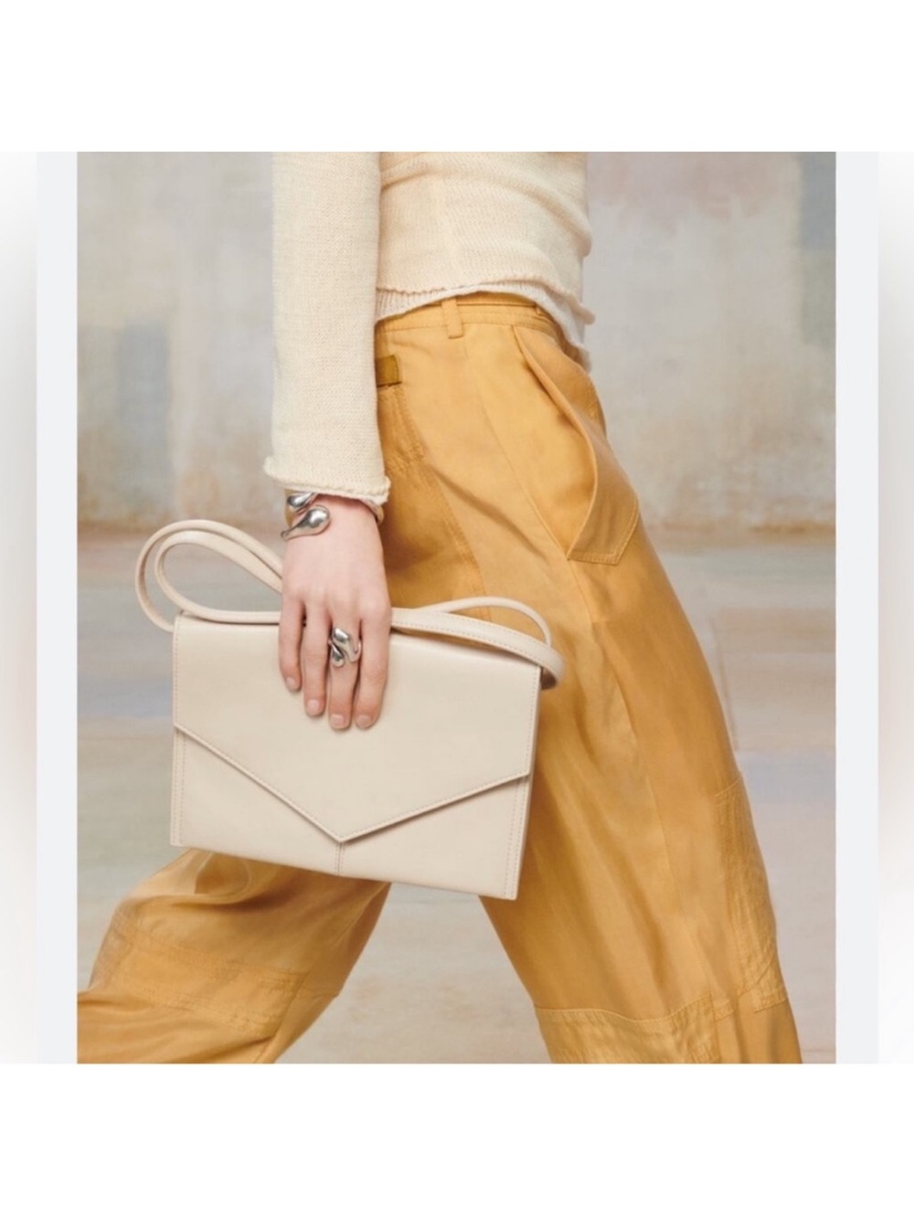 Zara SRPLS 100% Leather Crossbody Envelope Bag